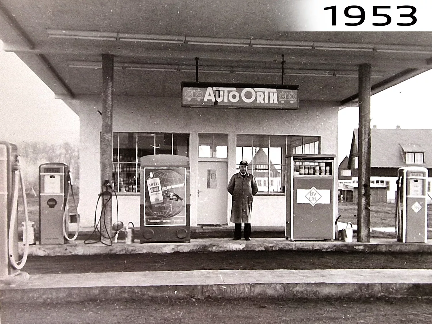 Auto Orth Tankstelle 1953